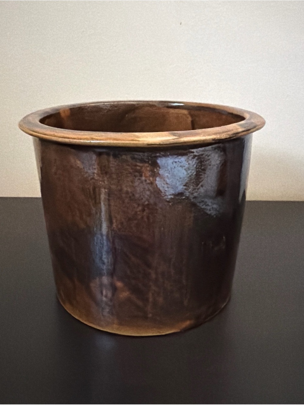 BBP Beaumont Brothers Pottery Small Brown Crock
